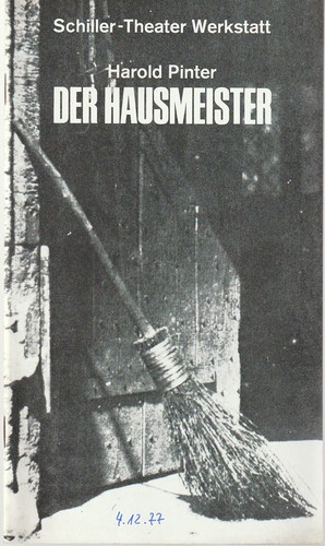 Programmheft harold pinter der - pinter,