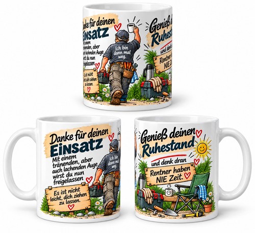 Abschiedstasse hausmeister - abschiedstasse,