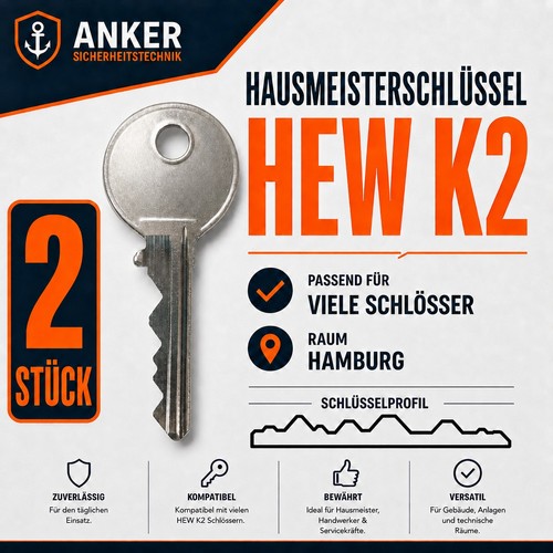Hew schlüssel - 2x,