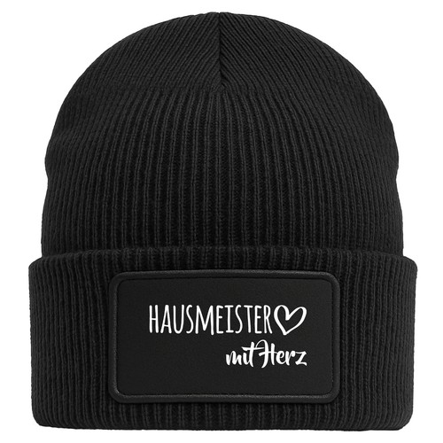 Beanie hausmeister mit - beanie, herz