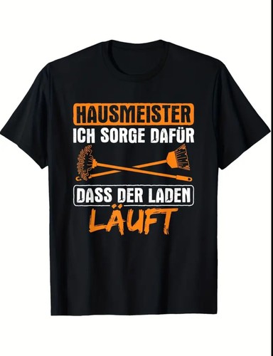 Herren shirt hausmeister - t-shirt, "hausmeister