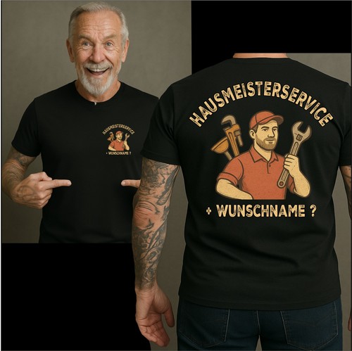 Hausmeister shirt logo - hausmeister, t-shirt