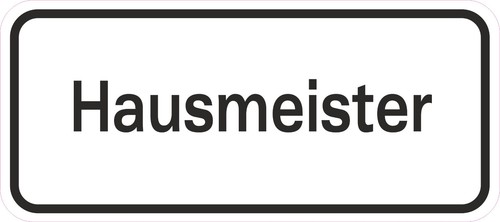 Aufkleber hausmeister - 1,