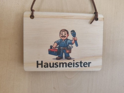 Türschild hausmeister bester - hausmeister,